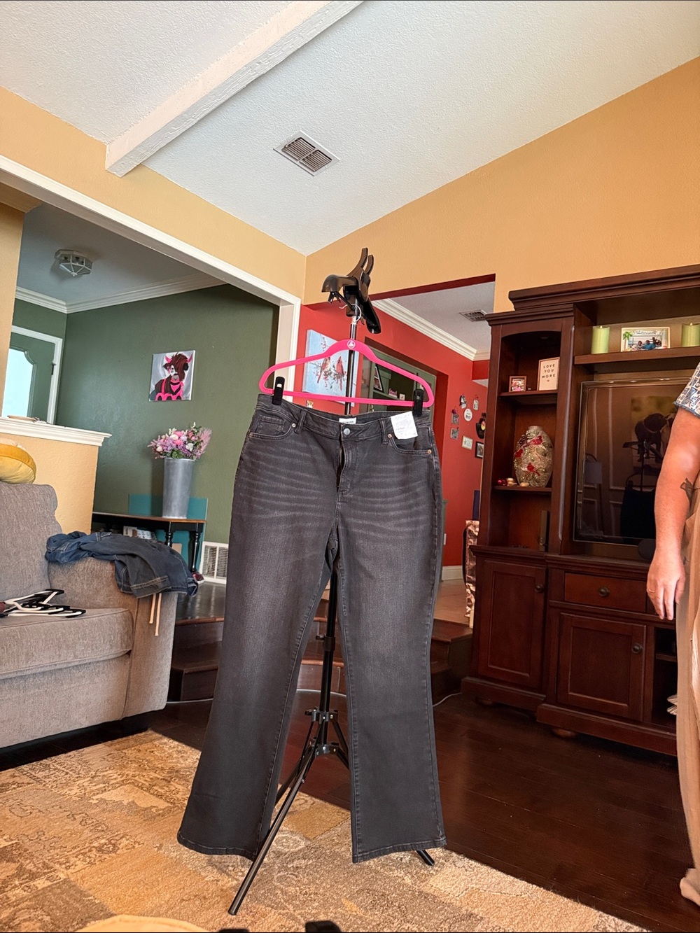 Sonoma Black Wide-Leg Jeans